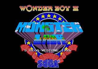 Wonder Boy III - Monster Lair (set 5, World, System 16B, 8751 317-0098)